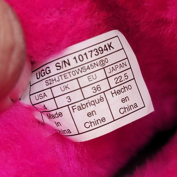 Ugg Bailey Bow II Girls Size 4 Pink Blossom Boots Pull On Casual Walking School - Picture 9 of 14